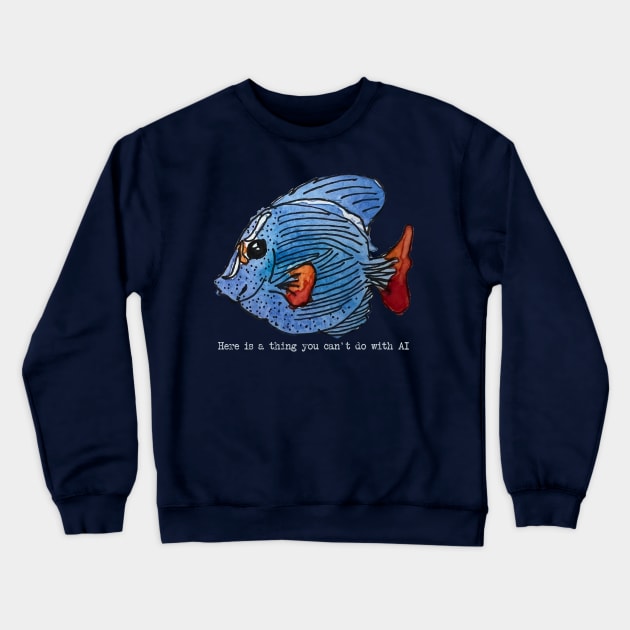 Here is a thing you can't do with AI Crewneck Sweatshirt by 6630 Productions